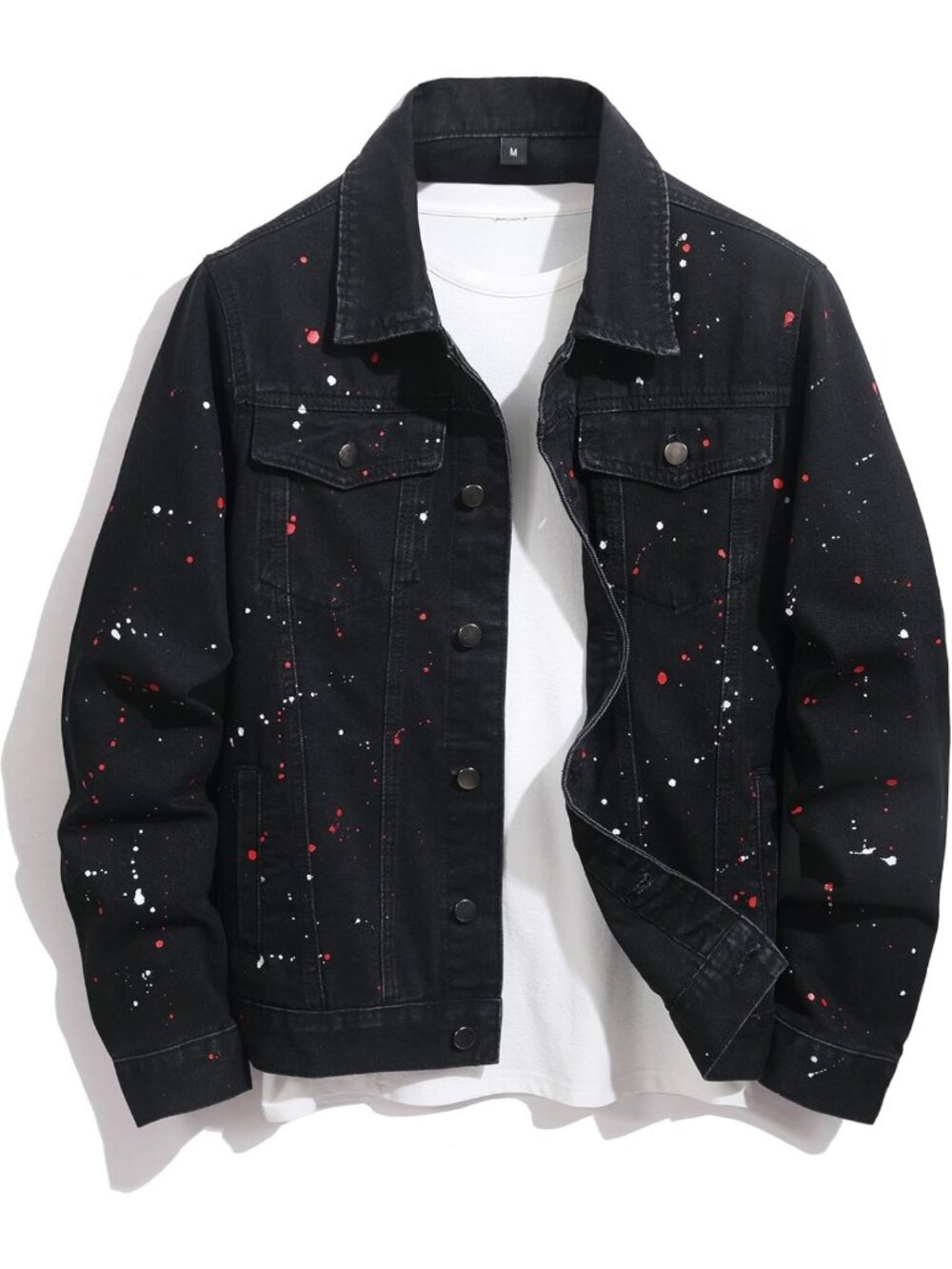 Stylish Men's Stretch Slim Fit Denim Jacket - Trendy Jean Outerwear for Casual